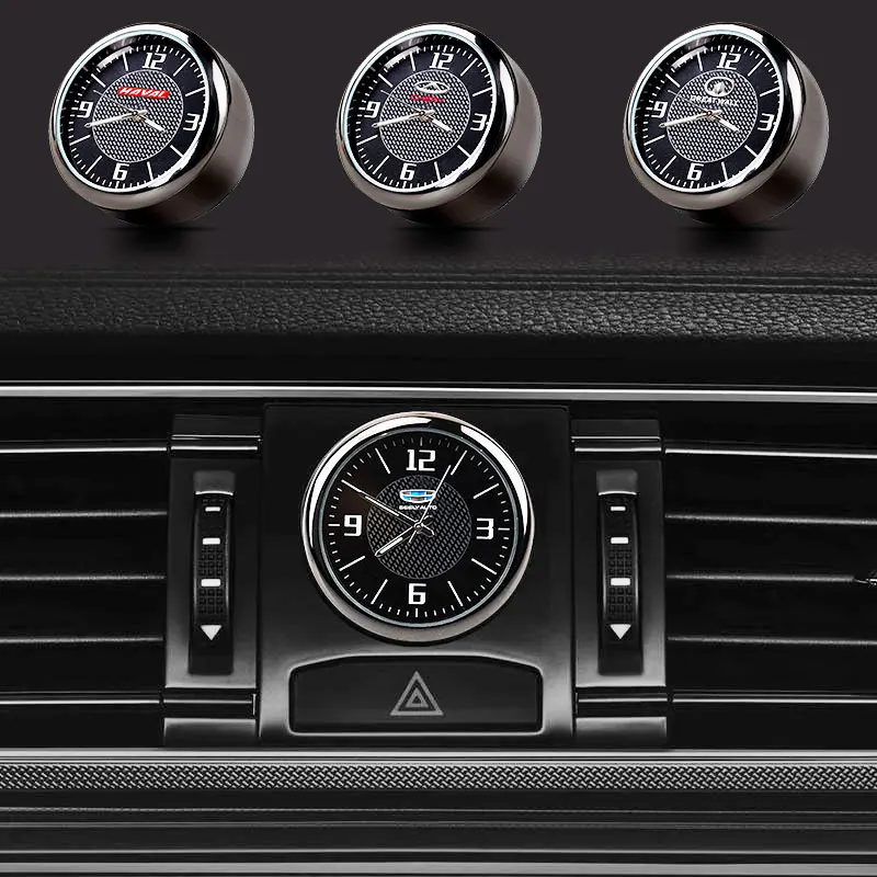 Часы для автомобиля с подсветкой интерьера Car Clock Refit Interior Luminous Electronic Quartz Watch for Jeep Renegade Compass Wrangler Grand Cherokee Trailhawk Accessory on.