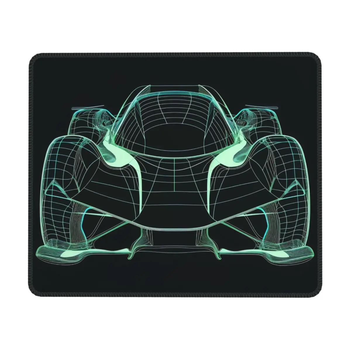 

Dazzling Sports Car Horizontal Print Mouse Pad Line Art Neon Rubber Desktop Mousepad Non Slip Vintage Cute Mouse Pads