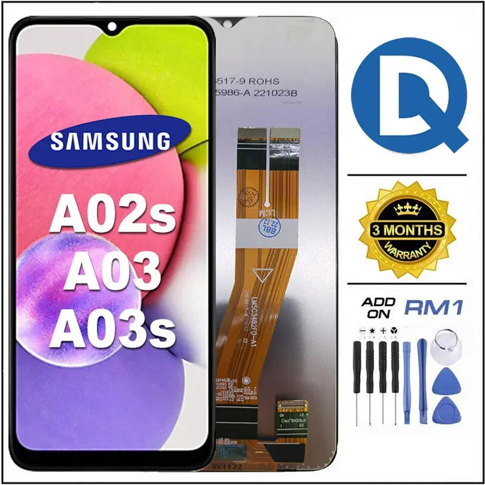 

6.5 Inch Original LCD Display For Samsung A03 / A02s / A03s,Display Touch Screen Digitizer Replacement Quality Touch Screen