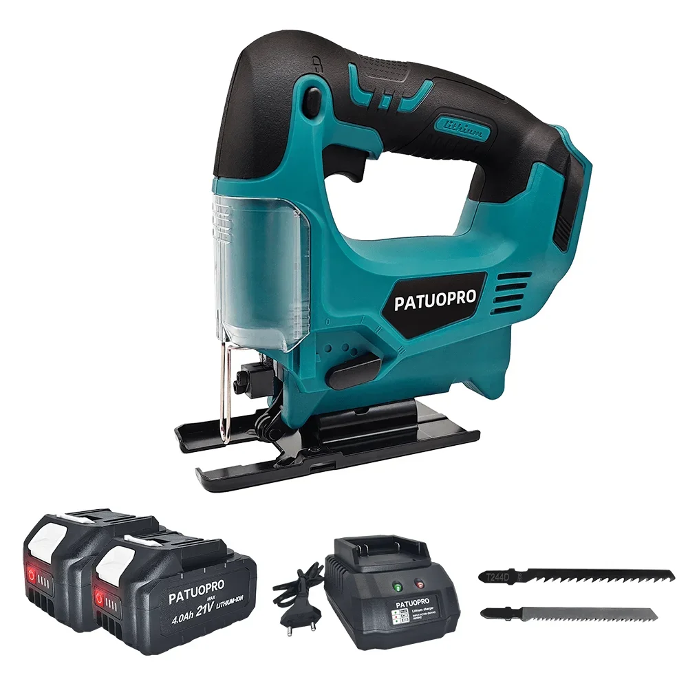 PATUOPRO электрическая аккумуляторная пила регулируемый 4-позиционный орбитальный