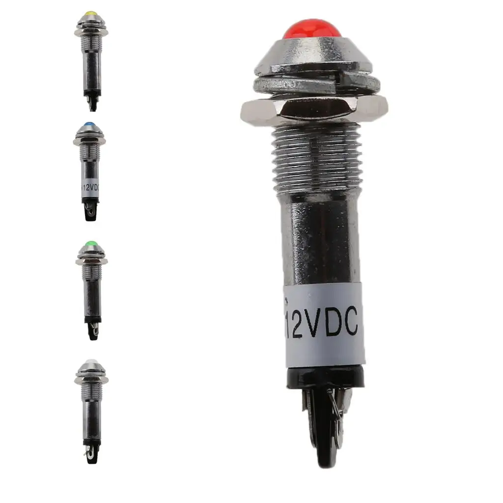 

Universal Car Truck Boat DC 12V 8mm LED Signal Indicator