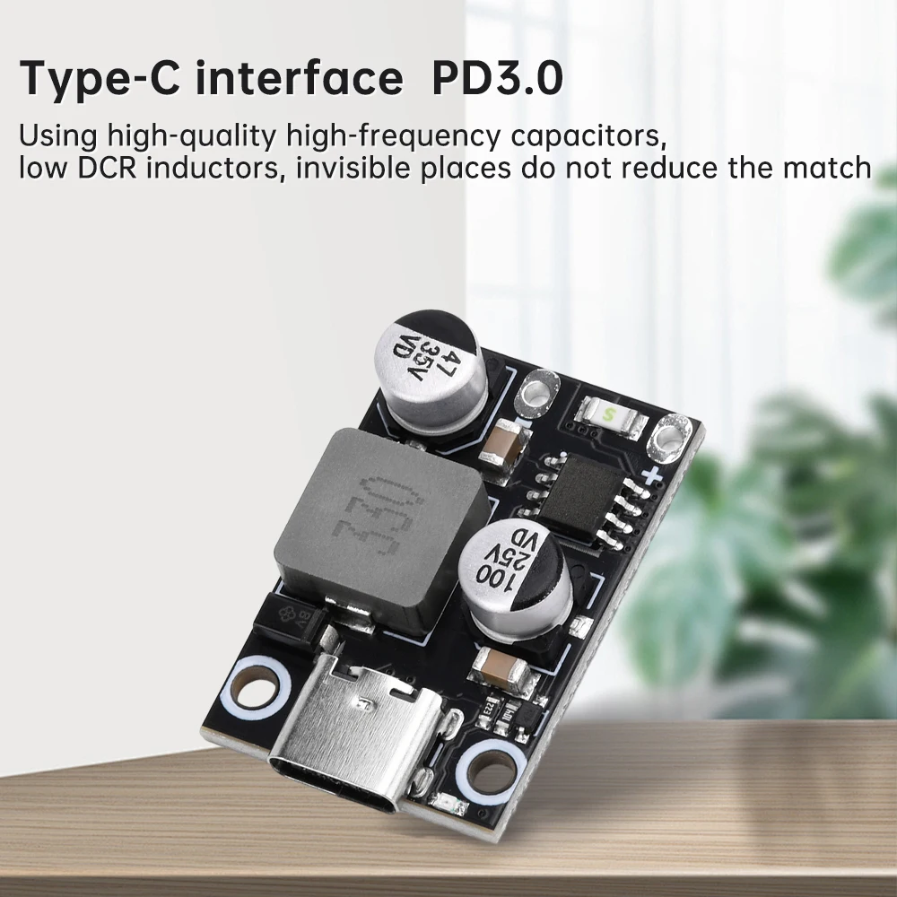 Модуль быстрой зарядки PD30W/45W интерфейс Type-C QC3.0 понижающий модуль быстрое
