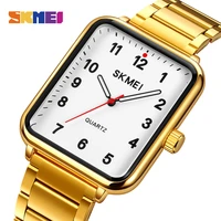 skmei top brand luxury quartz watches stainless steel male female wristwatch waterproof men women watch relogio masculino clock