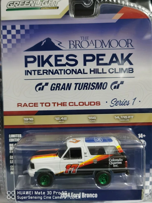 

1/64 GreenLight 1994 Ford Бронко Коллекционная версия, металлическая литая модель, игрушка в подарок