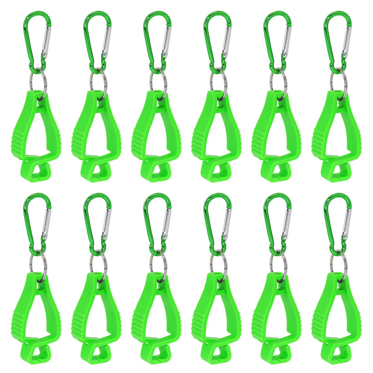 

Glove Clips for Work Glove Holders Glove Belt Clip with Metal Carabiners for Construction Worker Guard Labor(Green)