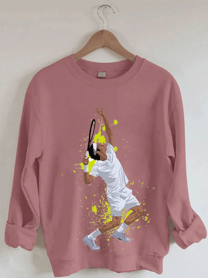 

Tennis Legend Thanks For All The Countless Memories Casual Print Sweatshirt