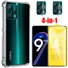 Прозрачный чехол для Realme 9 8 Pro чехол силиконовый оригинальный противоударный мягкий чехол Realme 8Pro Стекло Realmi 7 чехлы на телефон realme c 21 Case Realme8 Pro чохол реалми 9 про + чехол