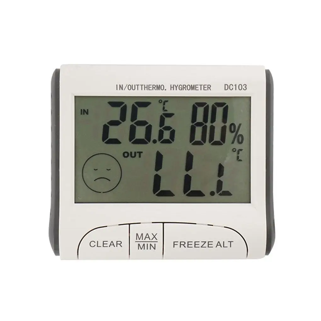 

Цифровой гигрометр с ЖК-дисплеем, точный термометр, измеритель температуры и влажности для улицы и помещений