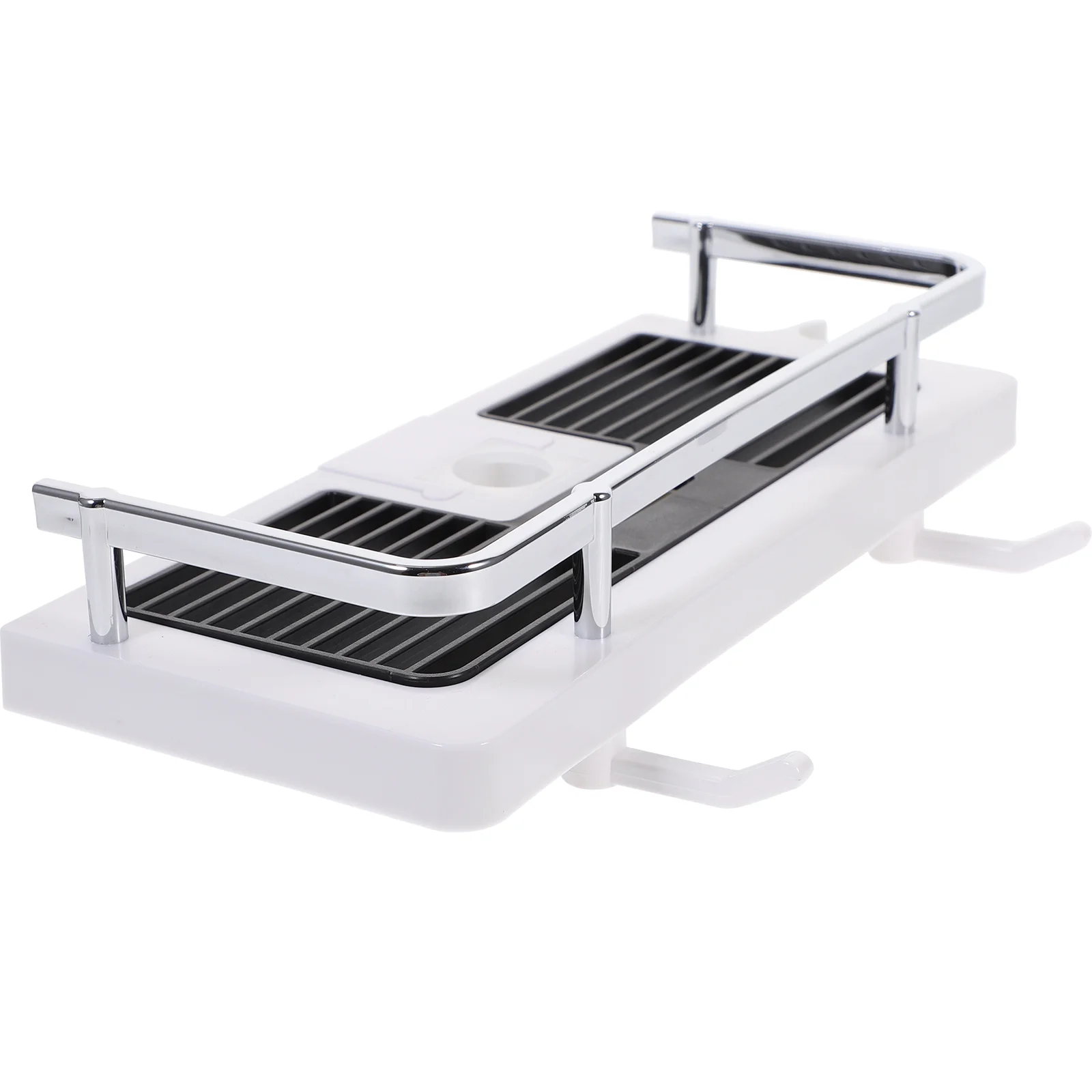 

Shower Storage Bathroom Shelf Rack Organizer Wall Tray Basket Corner Inside Hanging Shelves Head Over Stand Steel Mounted Holder