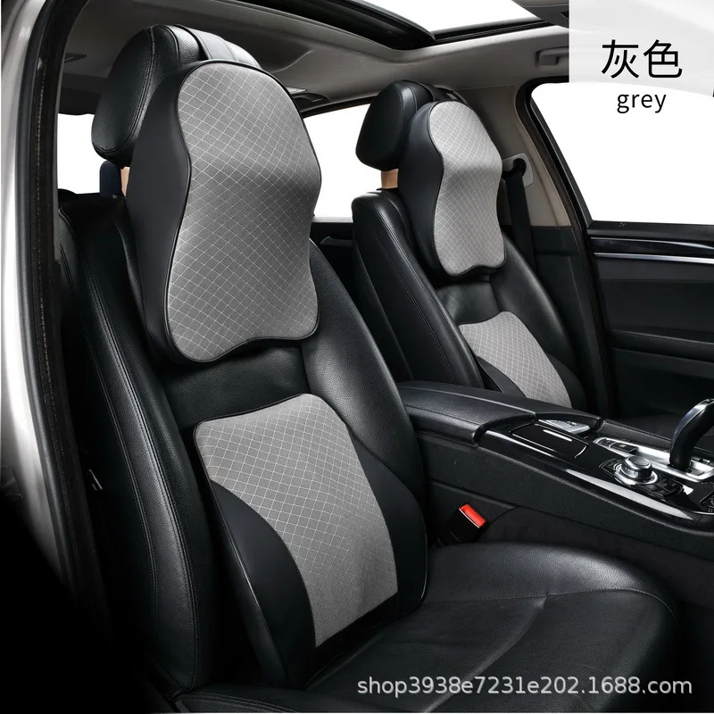 

Car Lumbar Support Waist Neck Pillow Lumbar Support Elastic Memory Cotton Scratch-resistant Wear-resistant Car Cushion