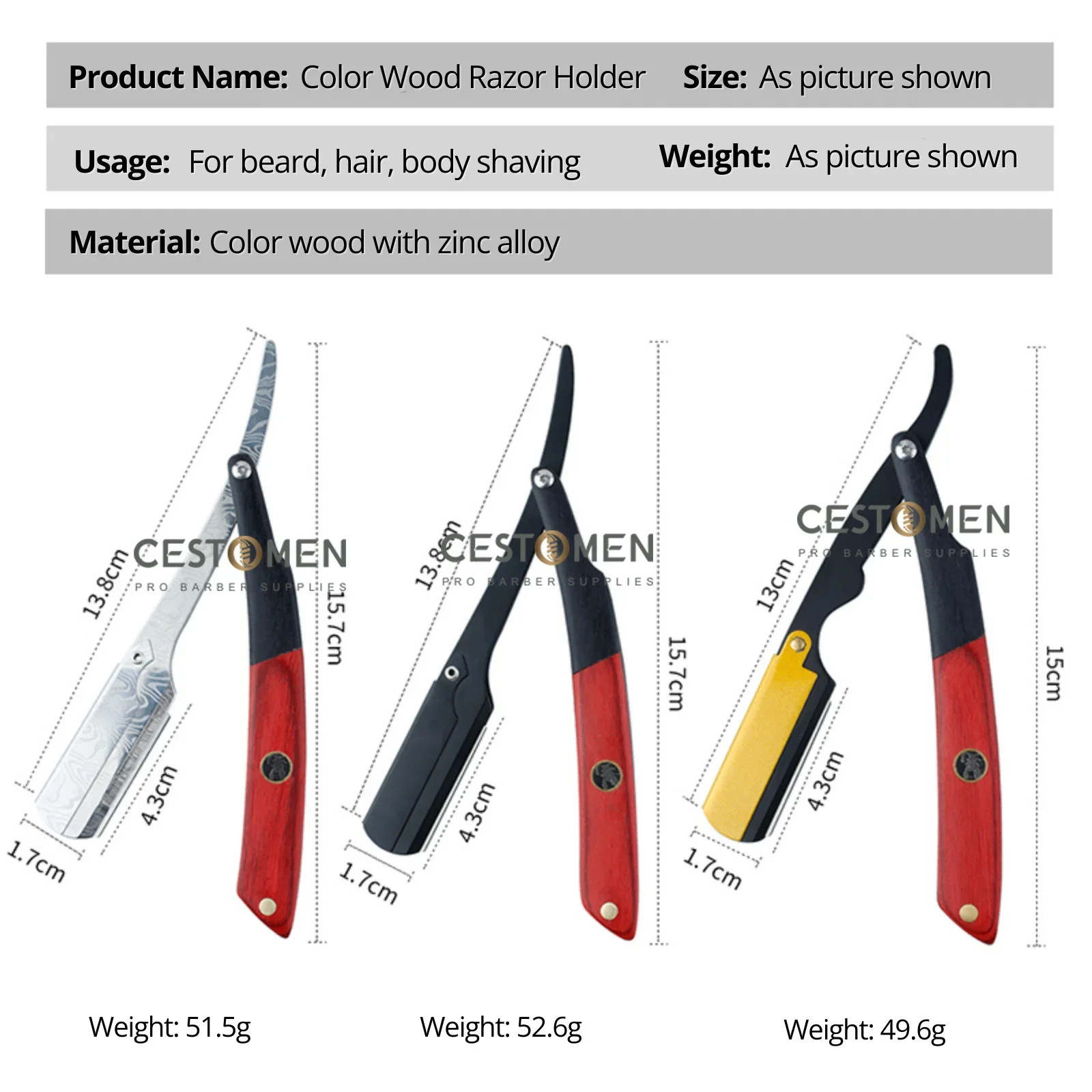 НОВЫЙ триммер ручная бритва профессиональная прямая кромка цвет дерева с