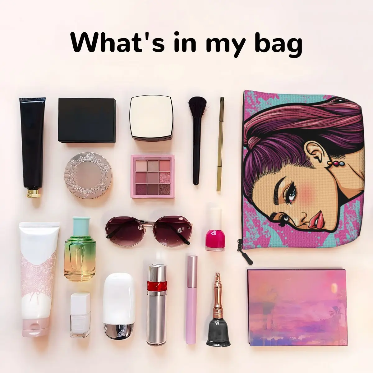 Ariana Симпатичная дорожная косметичка Grande Дизайнерская Kawaii Органайзер для