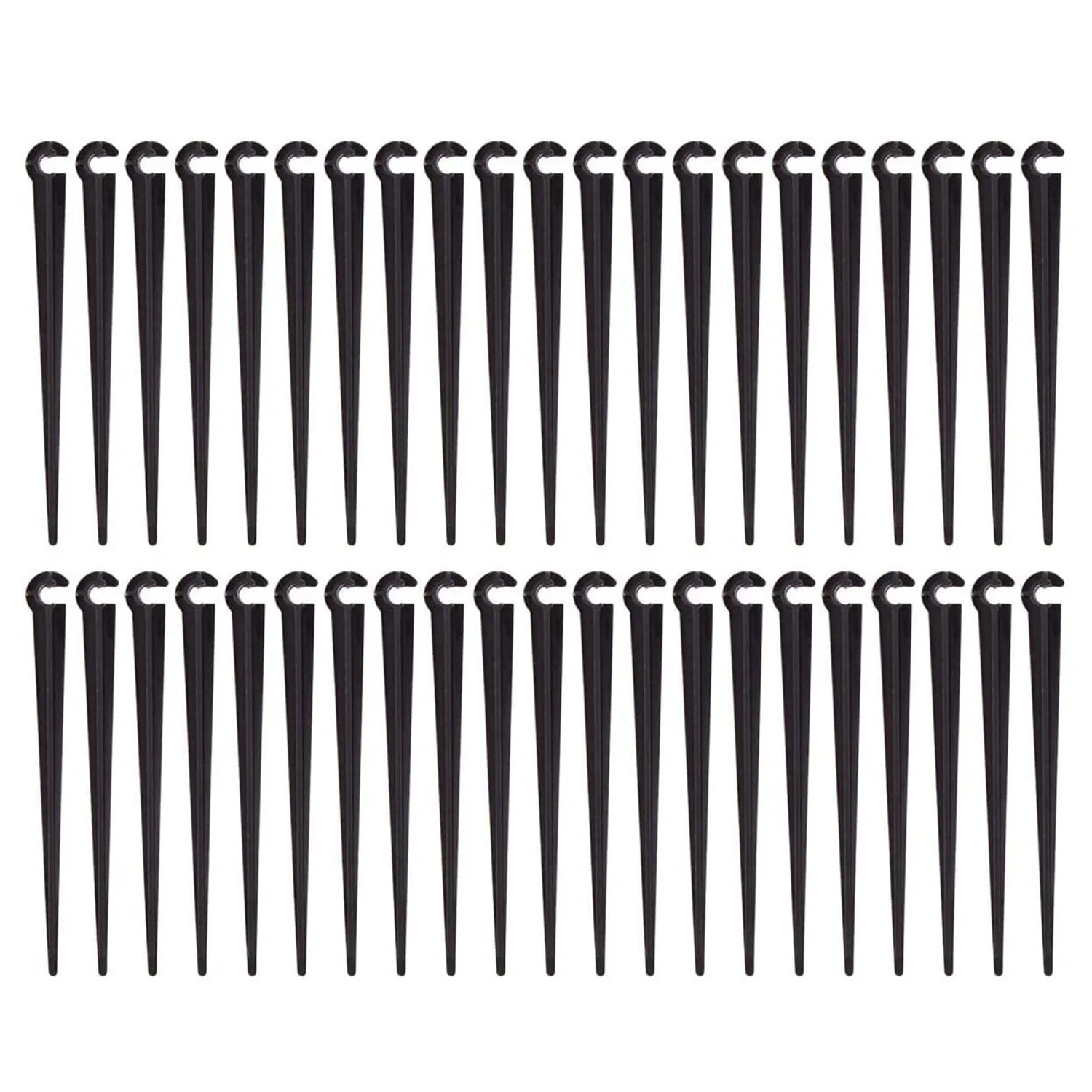 

200Pcs Irrigation Drip Support Stakes for 1/4-Inch Tubing Hose Flower Beds Vegetable Gardens Herbs Gardens