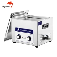 skymen wholesale custom 15l bearing ultrasonic cleaner mechanical knob ultrasound cleaning machine with timer heater