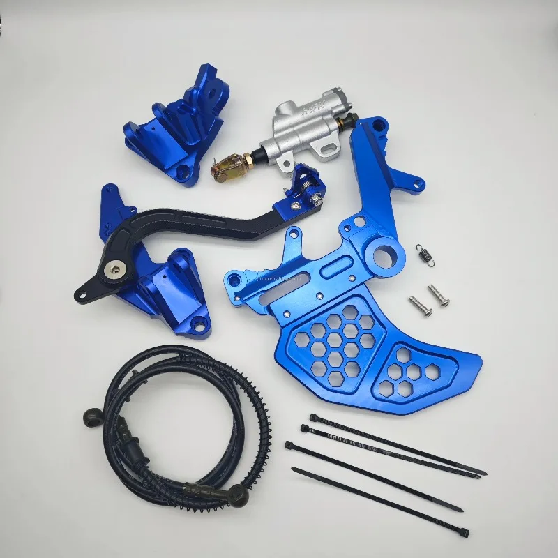 Фото Усиленный кронштейн CNC FMO для левого двойного суппорта и подножки Surron Ultra Bee, кронштейн тормоза, аксессуары для мотоциклов №3