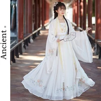 hanfu collar to waist dance costume chinese traditional dress kimonos cosplay fairy princess suit hanbok tang dynasty style