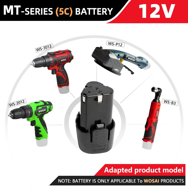 

Аккумуляторная дрель WOSAI, 12 В, 16 В, 20 в, с литий-ионным аккумулятором
