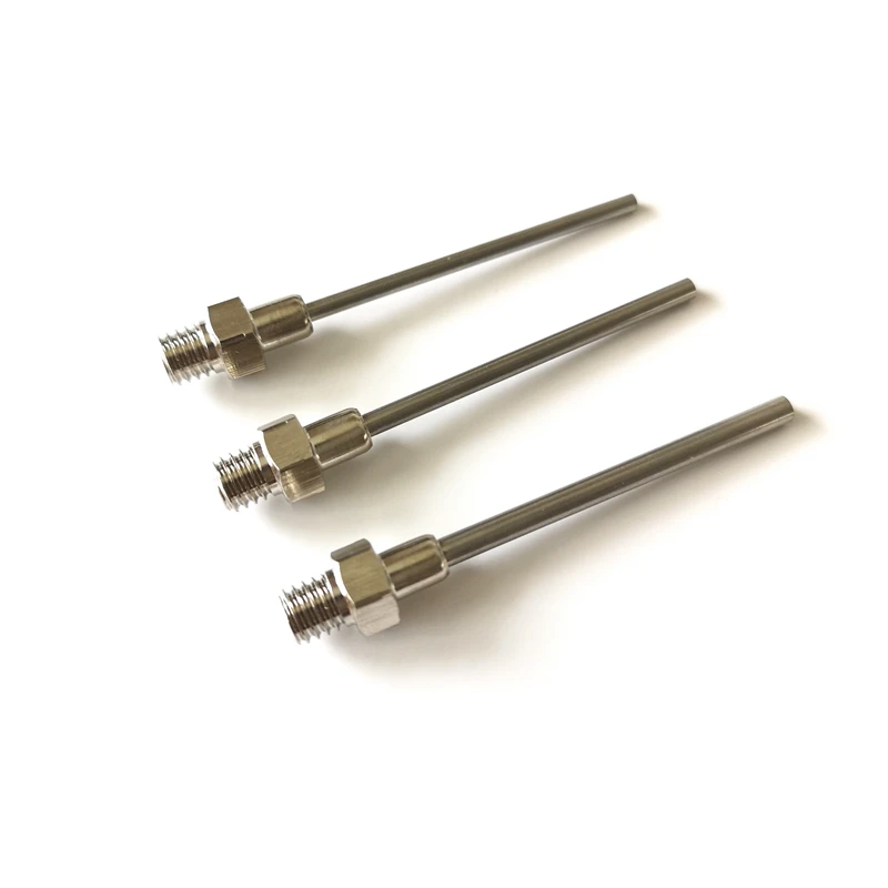 Металлический распределительный разъем Luer lock M6 с тупым наконечником