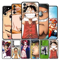 case cover for samsung galaxy note 10 20 8 9 10 ultra f12 f22 m30s m11 m22 5g official thin tpu one piece luff anime