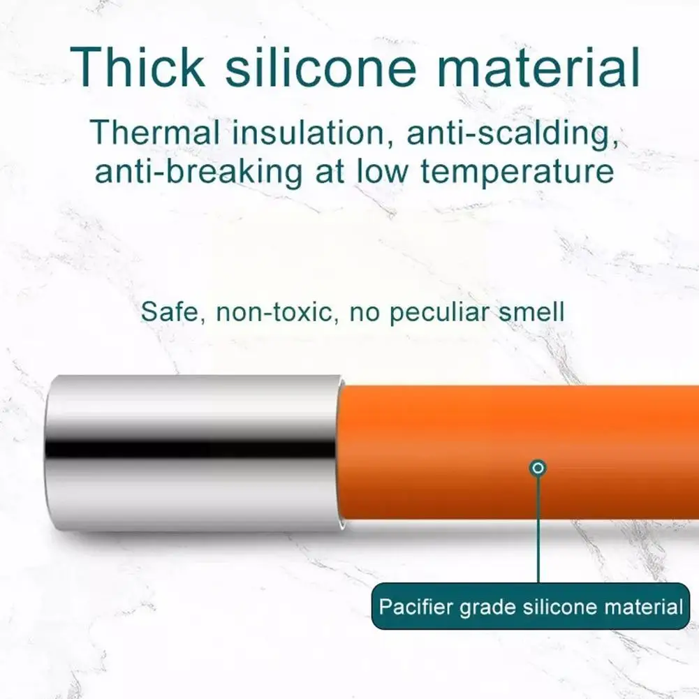 Гибкий гибкий силиконовый удлинитель для смесителя поворот на 360 °