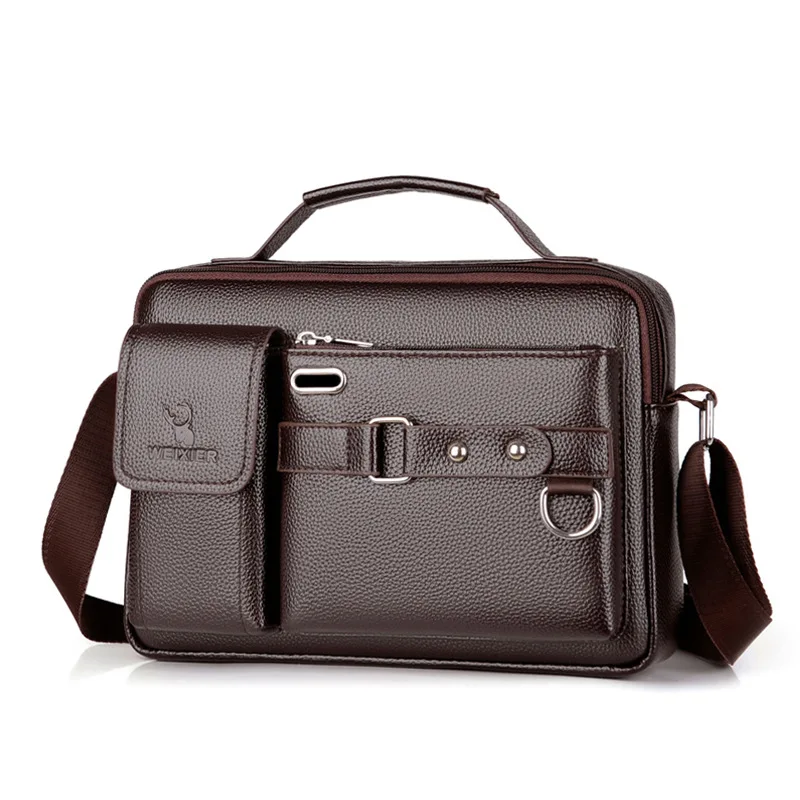 

Men's Shoulder Bag Women's Genuine Leather Handbag Men's Executive Briefcase Replica Brand Bags 2023 Suitcase Man Laptop Copy