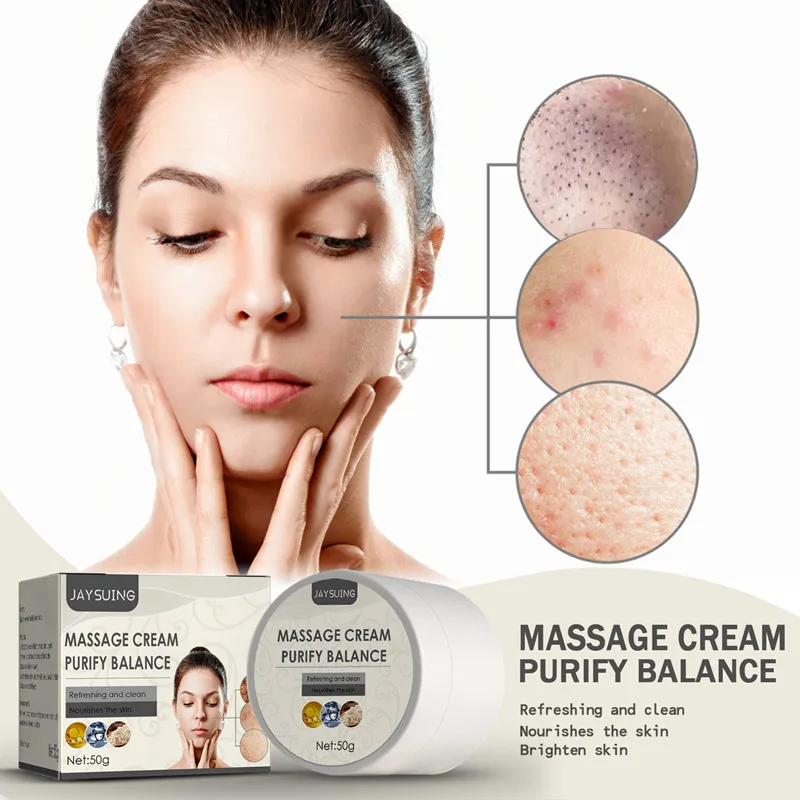 

Facial Cleaning Cream Detox Care Whitening Deep Cleansing Dark Spot Acne Treatment Brightening Purifying Massage Cream