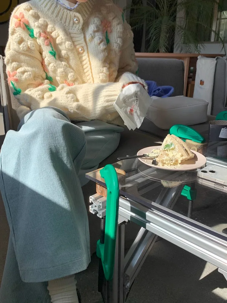 Нежный свободный женский свитер Hikigawa Koeran пальто Осенний шикарный модный милый