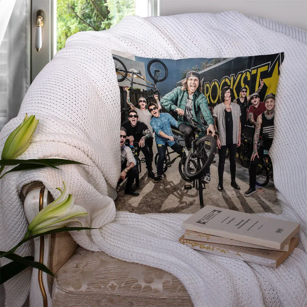 

Custom Pillowcase Rockstar-Sleeping-with Cushion Cover Hotel Car Seat Home Decor Backrest Sofa Pillow Case 221217-70