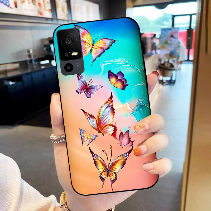 Для TCL 40 XE 40X 5G чехол для телефона противоударный Funda NxtPaper задняя крышка T601D мягкий