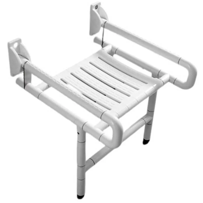 Небольшой складной квадратный металлический стул для пожилых людей Сверхлегкий