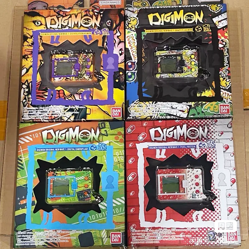 Фото В наличии Оригинальный Digivice Digimon Origin от Bandai, устройство для воспитания цифровых монстров Agumon, портативная игрушка-виртуальный питомец, подарки на день рождения №1