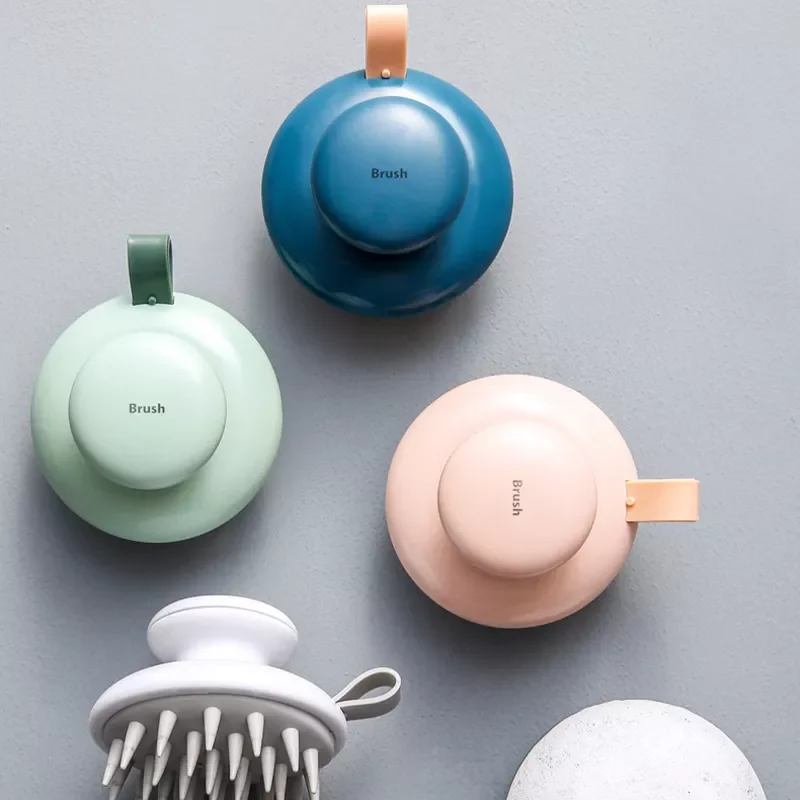 

Silicone Shampoo Head Scalp Massage Brush Silicone Body Brush Hair Washing Comb Bath SPA Shower Brush Massage Brush Hair Brush