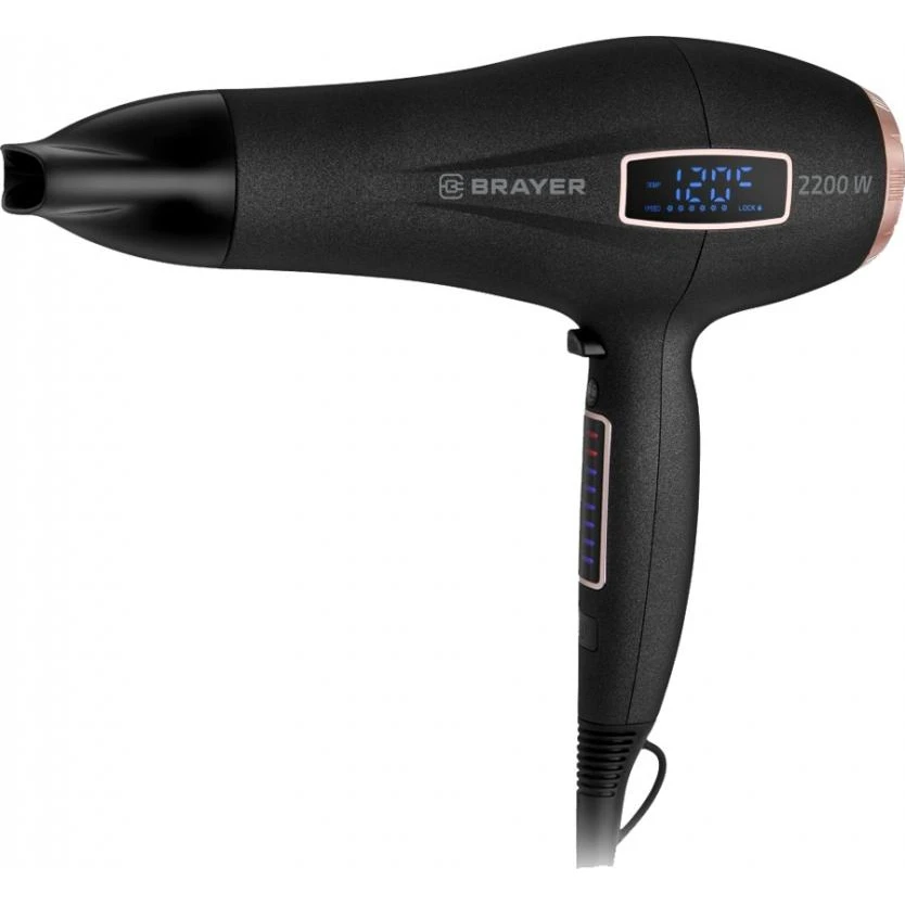Фен BRAYER BR3001 (8 температурных режимов 6 скоростей работы циркулярное направление