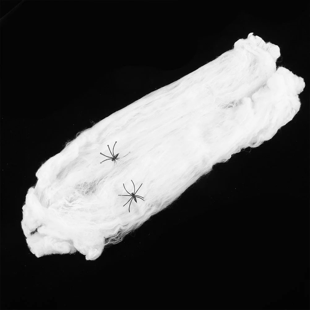 

Spider Web Cotton Decorations Spooky Props Webs Stretchable Decoration Spiders Terror Horrific Outdoor Cobwebs Fake Webbing