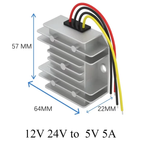 Kangwobei DC/DC Converters понижающий преобразователь 12V 24V в 5V 5A