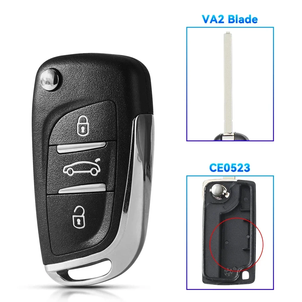 

Модифицированный дистанционный ключ от KEYYOU для Peugeot 306 407 807 Partner для Citroen C2 C4 C5 C6 Berlingo Xsara VA2/HU83 Ce0523 CE0536