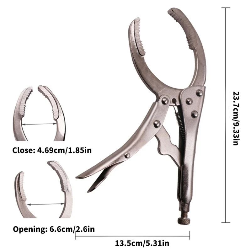 Щипцы для масляного фильтра с фиксатором длинный инструмент снятия механиков и