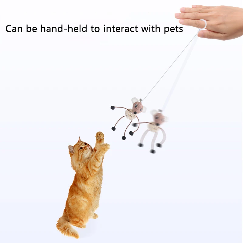 Кольца имитация мыши искусственная подвесная дверь выдвижная кошка веревка для