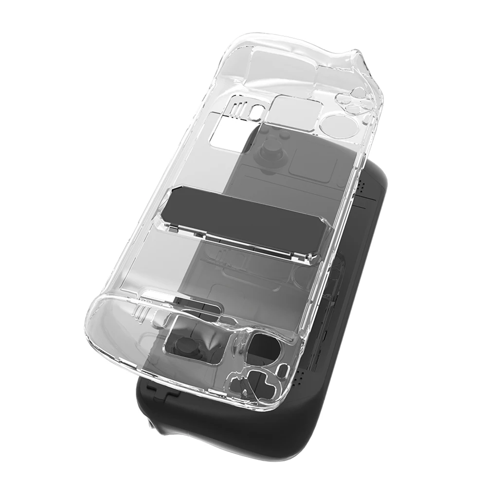 

Прозрачный чехол для игрового контроллера ПК, эргономичный защитный чехол для хоста игр, удобные захваты, игровые аксессуары для палубы