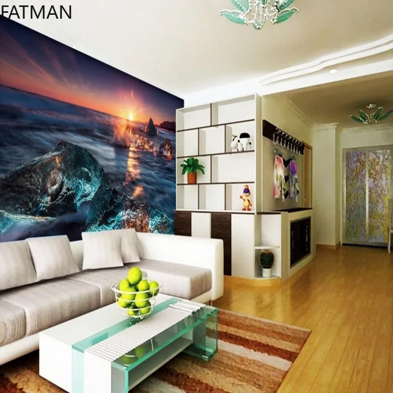Фрески FATMAN 3D на заказ фотообои стену великолепный морской взгляд наклейки