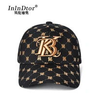 hat mens fashionable printed baseball cap spring and summer new fashion three dimensional embroidered peaked cap mens mesh red