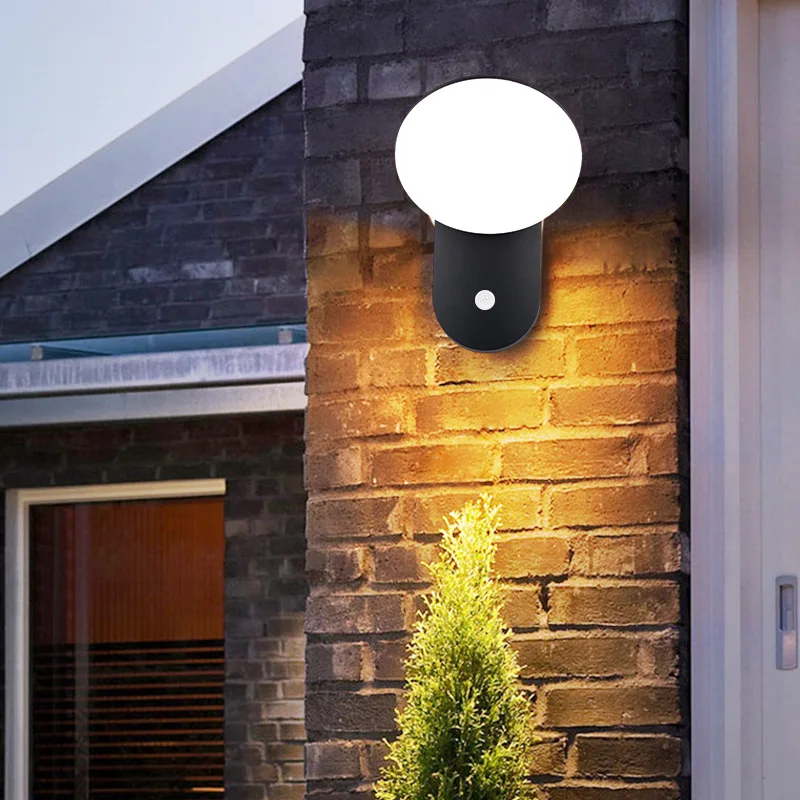 

Wall Sensor Light 12w Outdoor Wall Light Waterproof Sensor Courtyard Terrace Balcony Ultra-bright Gate Outside Light