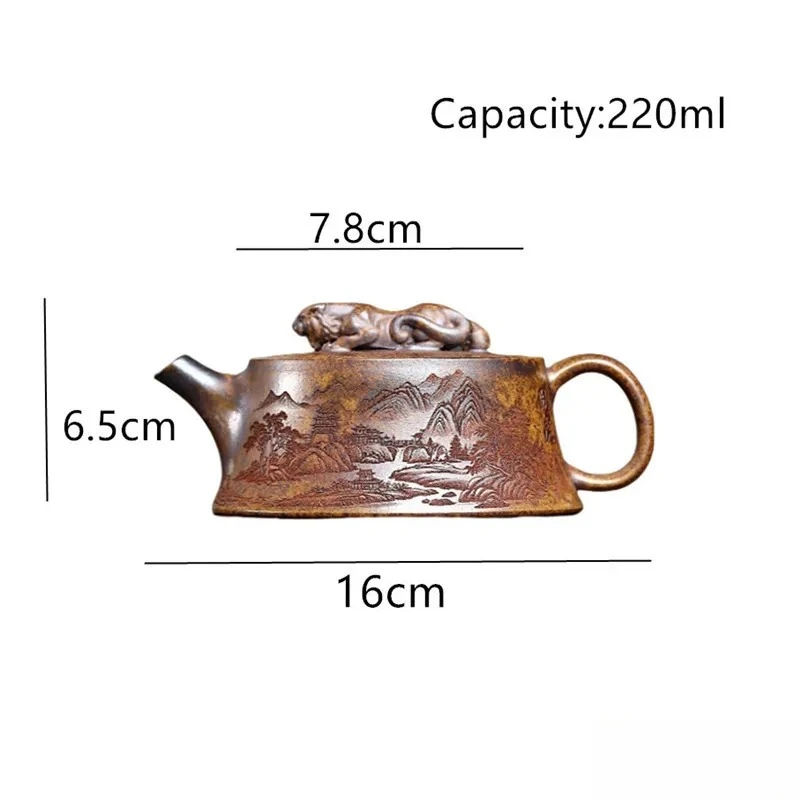 

JINGDE TEA SET Фиолетовый глиняный чайник ручной работы