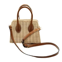 women handbags luxury designer wicker woven rattan bag bohemian straw bags for women chains sling shoulder crossbody bag 2022