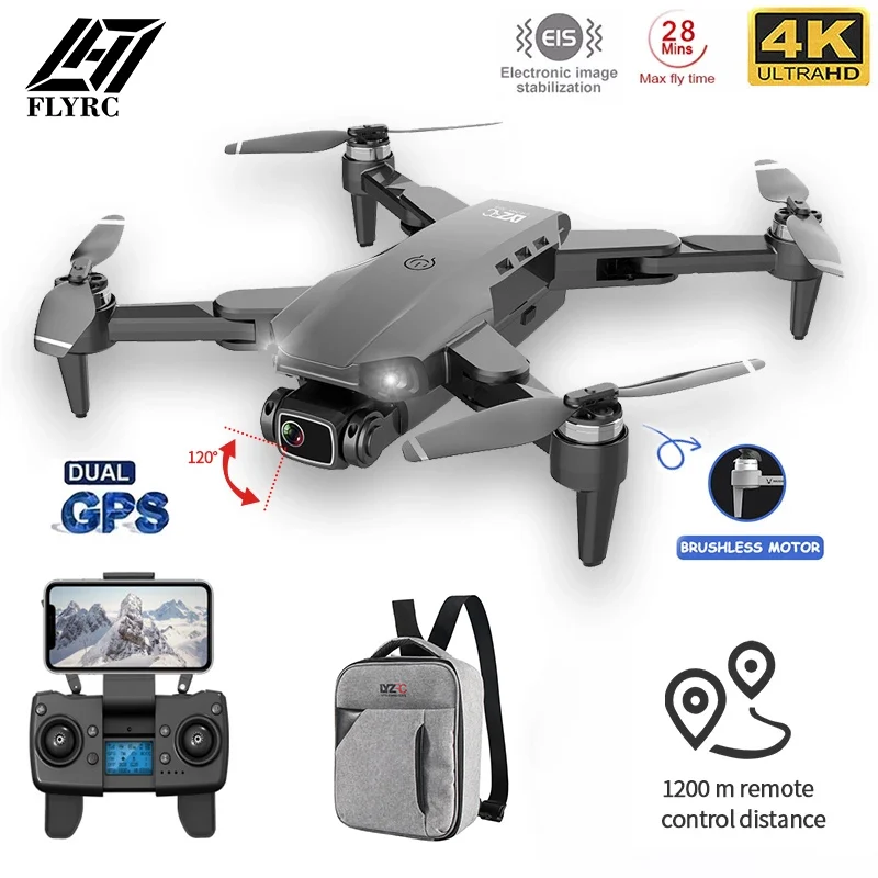 $91.74 L900PRO GPS Drone 4K HD Professional Dual Camera Gimbal Stabilization Brushless Motor Foldable Quadcopter Helicopter RC 1200M