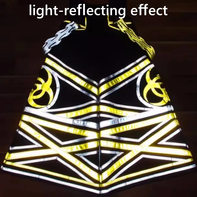 Брюки-таффли в стиле Мельбурн крутые Светоотражающие Полоски светящиеся брюки