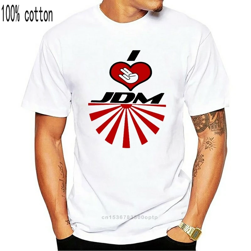 Футболка I Love JDM с настройкой дрифтинга топы летняя крутая забавная футболка
