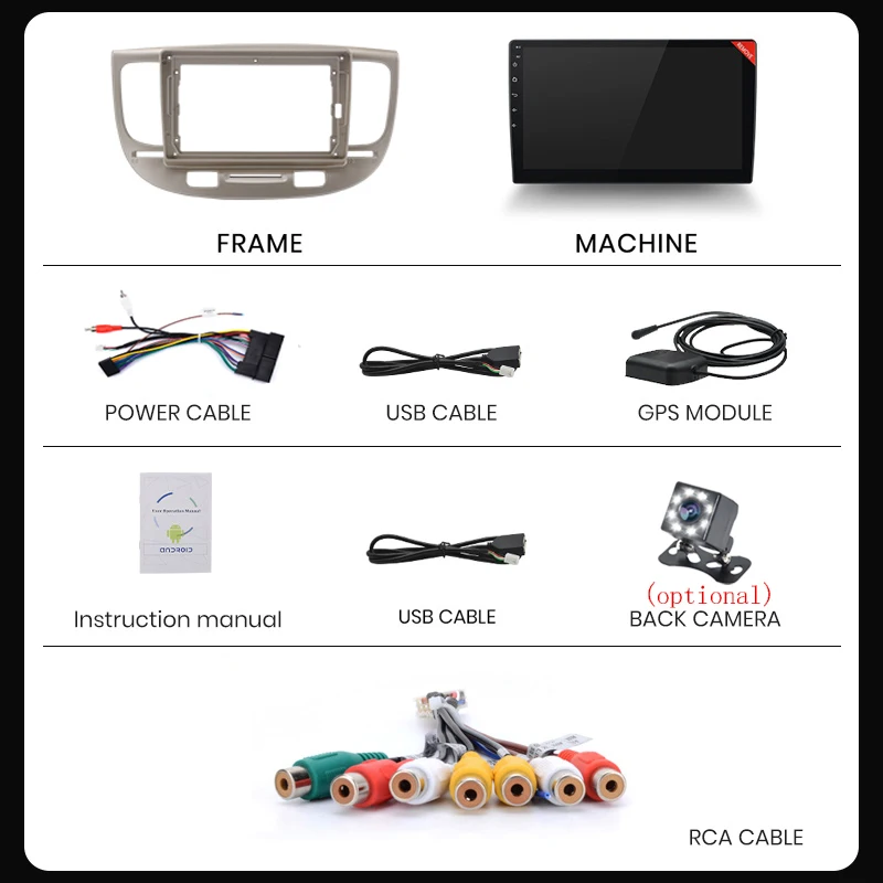 $552.00 For Kia RIO 2 RIO2 2005 - 2011 Car Radio Multimedia video player for Kia RIO 2 GPS No 2 din Android 10.0 Bluetooth WIFI 2G+32G