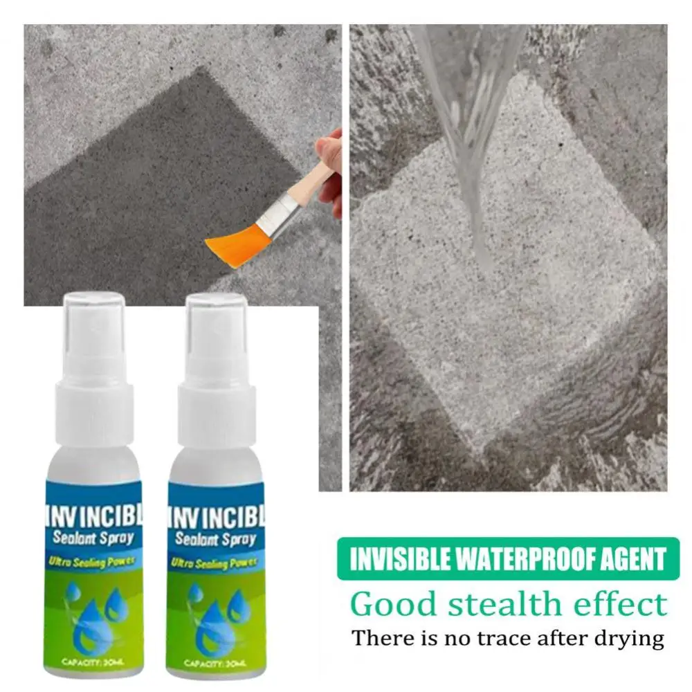 

Прочный водонепроницаемый герметик 30 мл, спрей против утечек, быстросохнущая плитка, наружная стенка, крыша, ванная комната, водонепроницае...