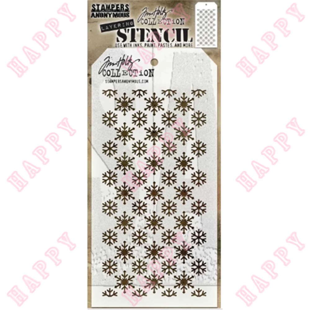 

New Arrival Plastic Stencils Flurries For DIY Craft Making Greeting Card Scrapbooking Photo Album Decoration Embossing Template